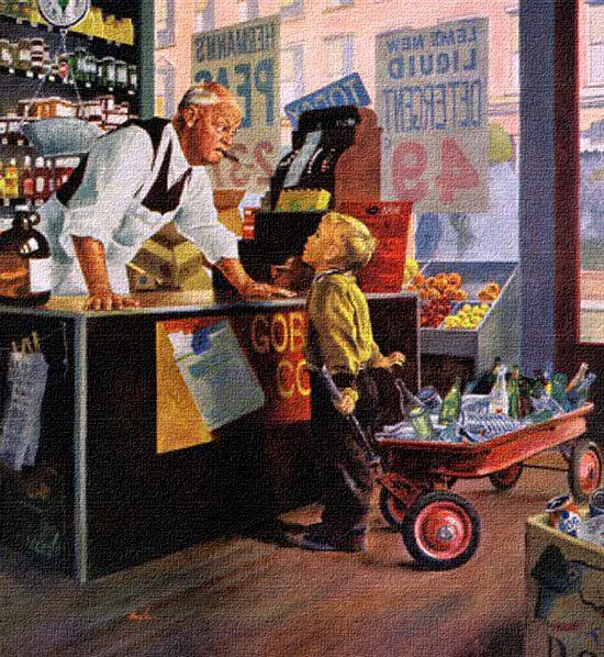 'Bottle Return', art by George Hughes (1959)