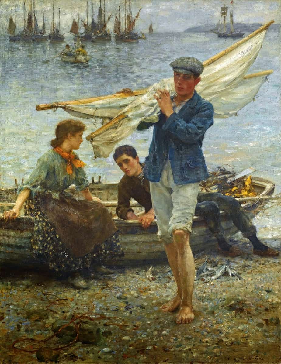 Henry Scott Tuke - Return from Fishing 1907
