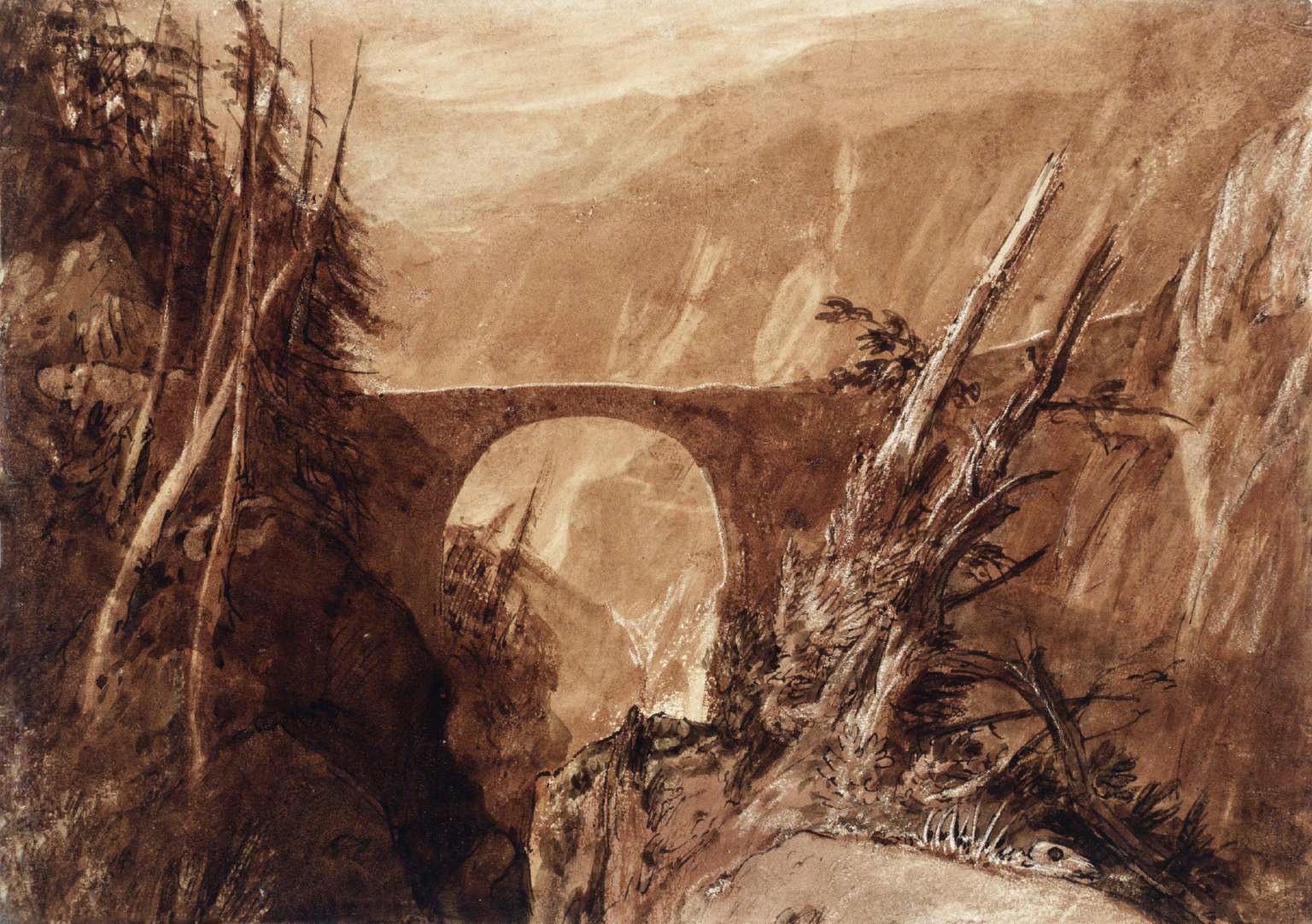 Little Devil's Bridge circa 1806-7 Joseph Mallord William Turner 1775-1851 