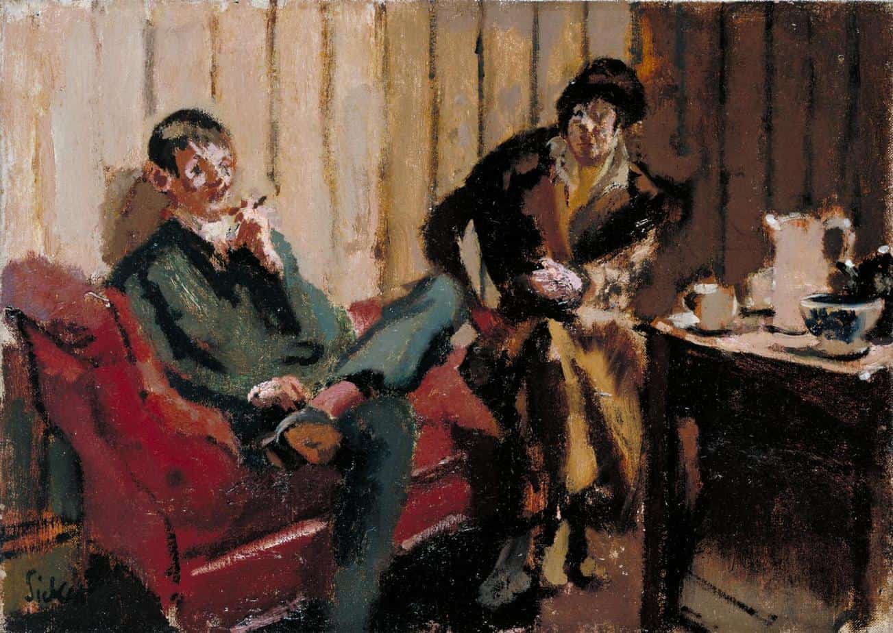 Walter Richard Sickert The Little Tea Party- Nina Hamnett and Roald Kristian 1915–16
