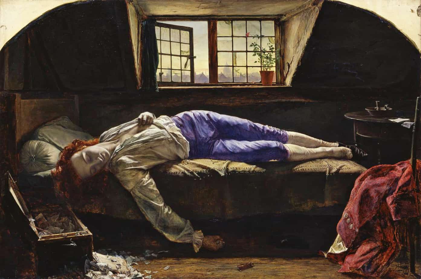 Henry Wallis - The Death of Chatterton 1856
