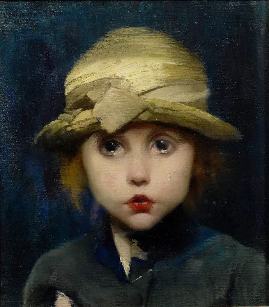 Marianne Stokes - A Tearful Child