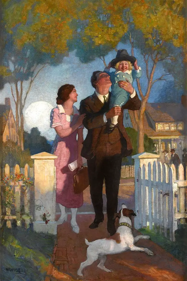 N.C. Wyeth (American, 1882-1945), After The Day's Work, 1923