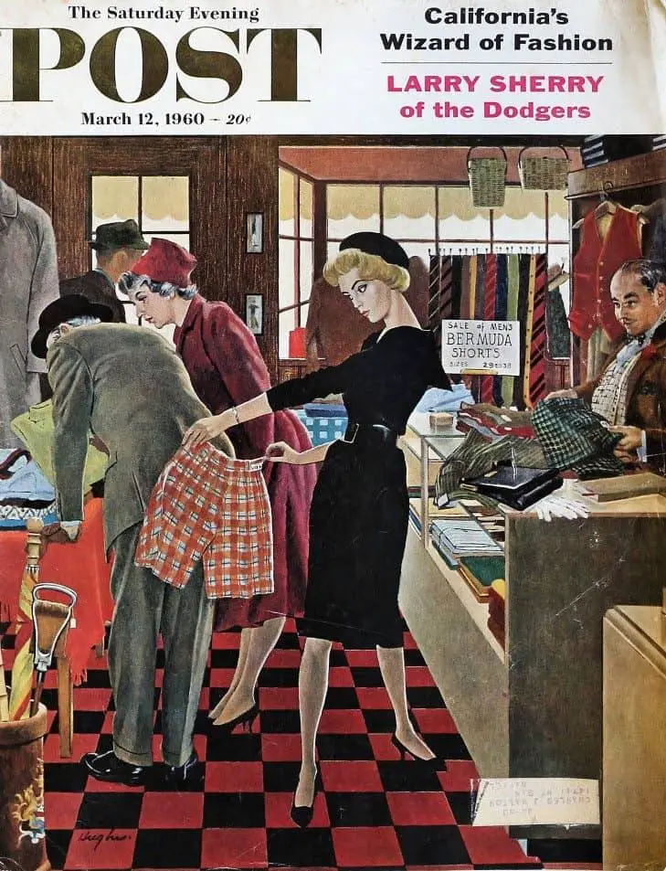 by George Hughes (1907-1990) The Saturday Evening Post cover March 12, 1960