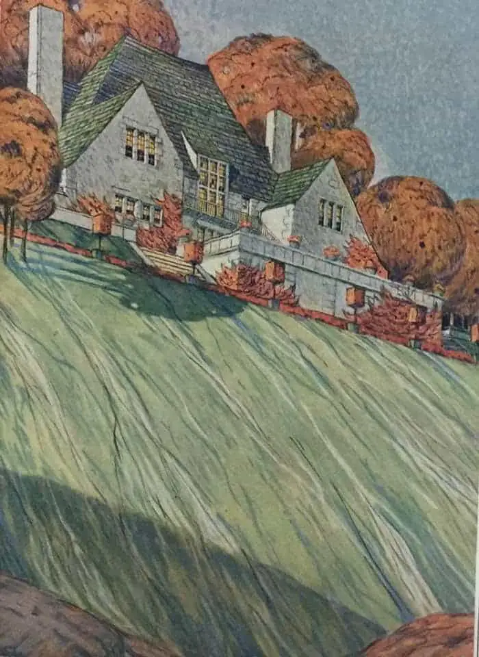 Architectural rendering, 1922