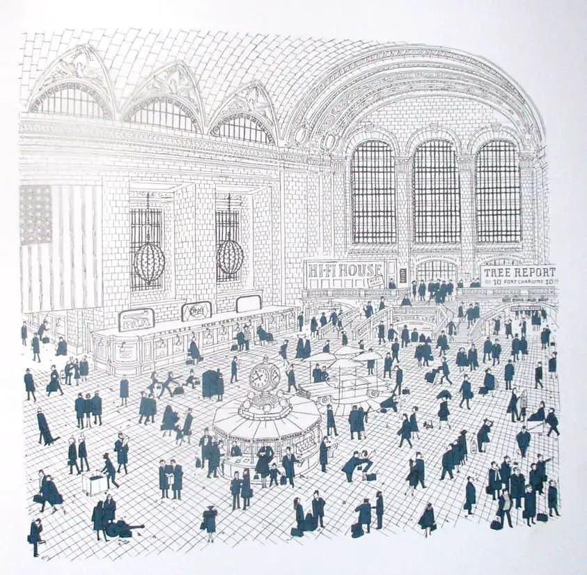 Grand Central Station, New-york... illustrator Robinson, early '60s