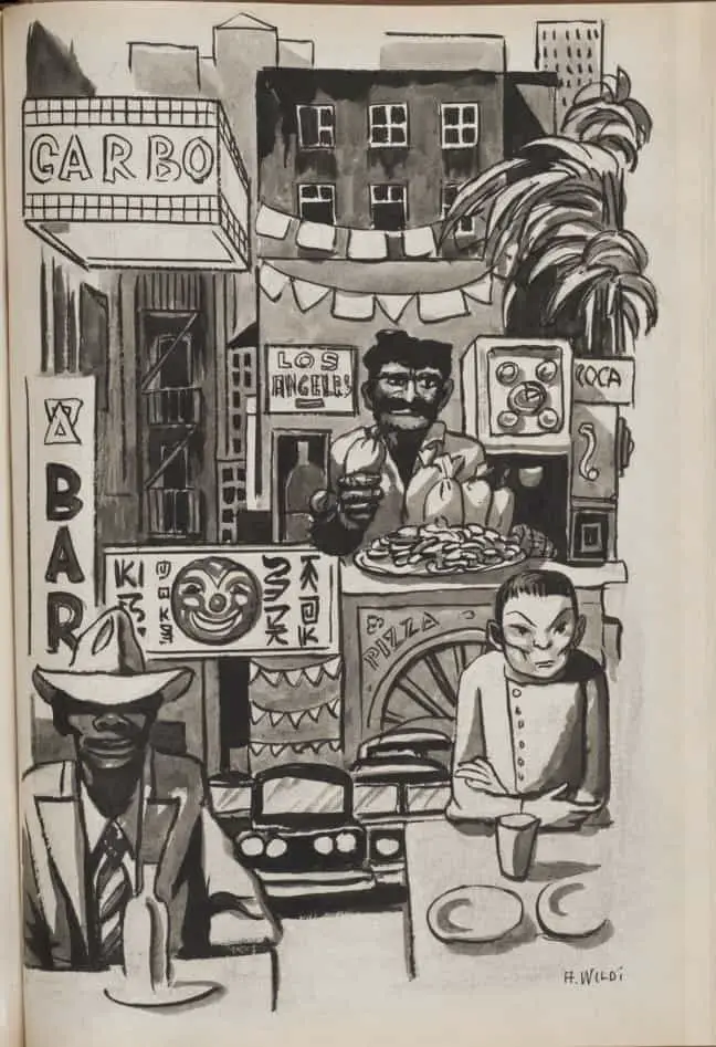 Illustration by Achille Wildi, circa 1955