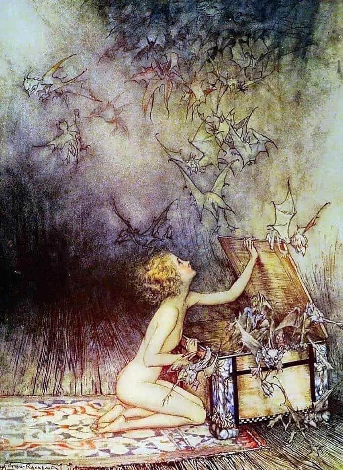 Pandora's Box Arthur Rackham