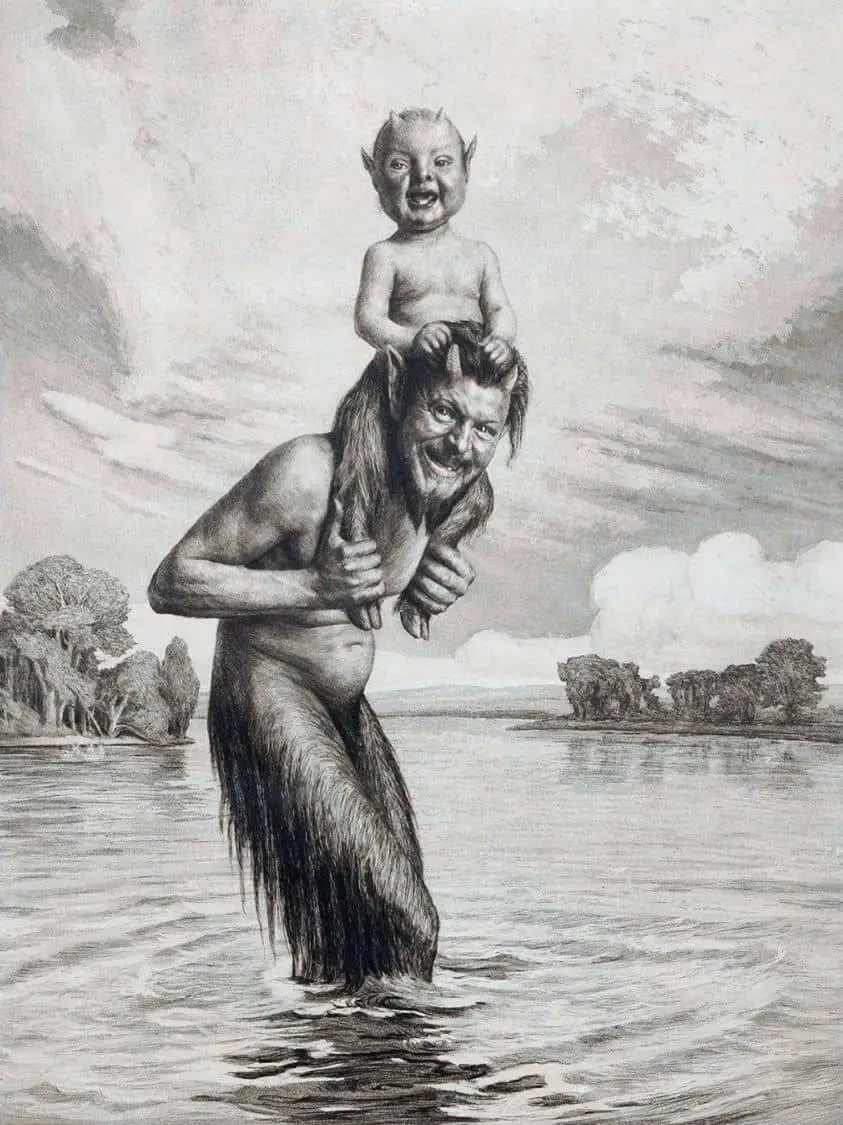 Satyr with his Son, Georg Jahn  1907