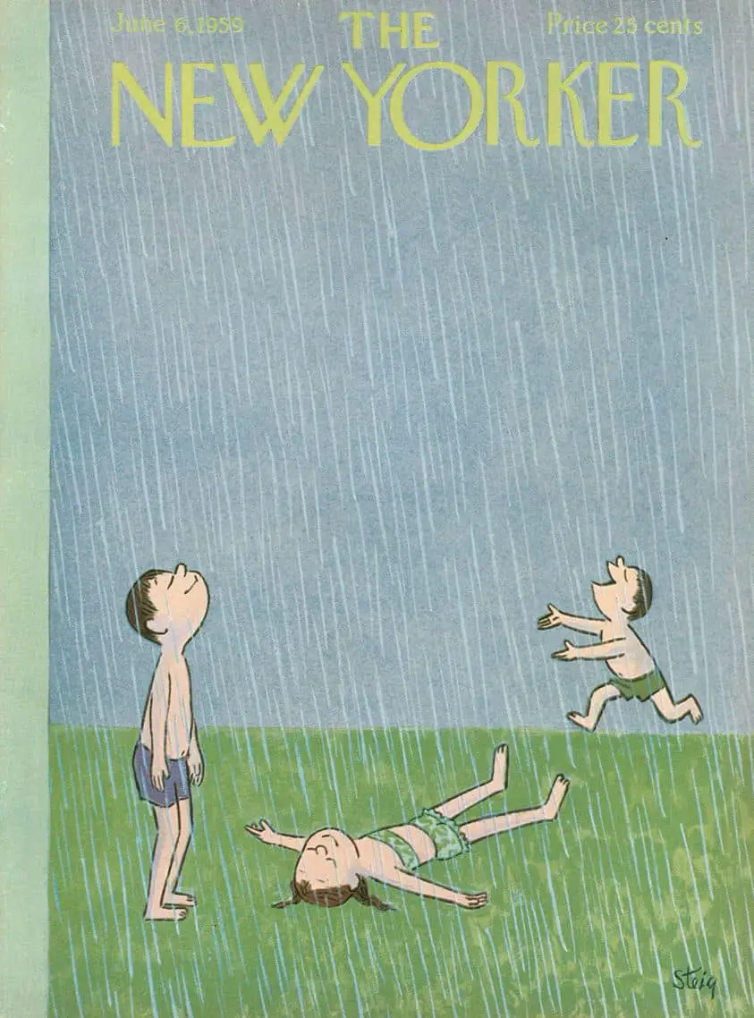 William Steig (American, 1907-2003) New Yorker cover