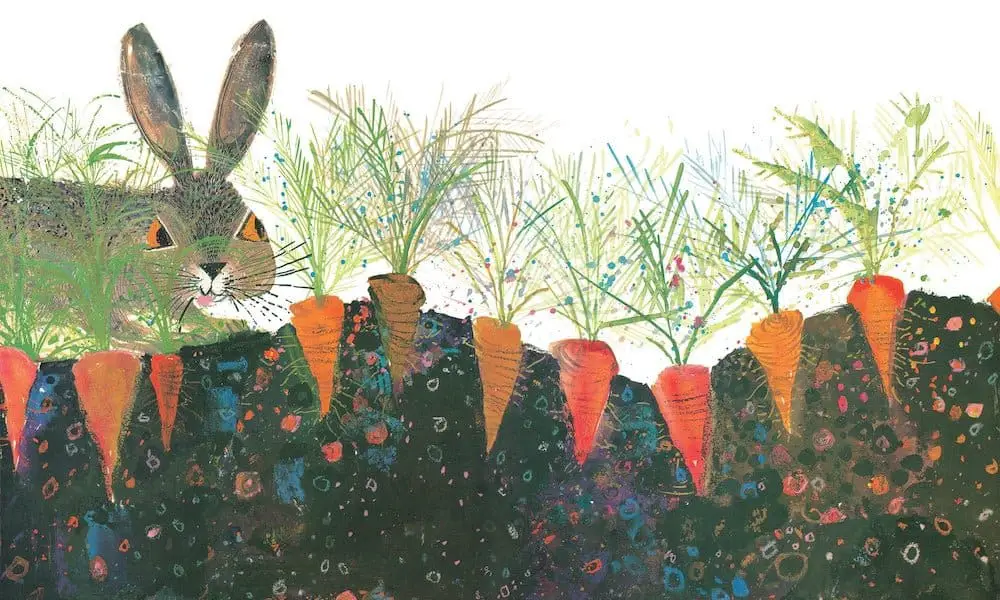 A Brian Wildsmith illustration from The Hare and the Tortoise, 1971