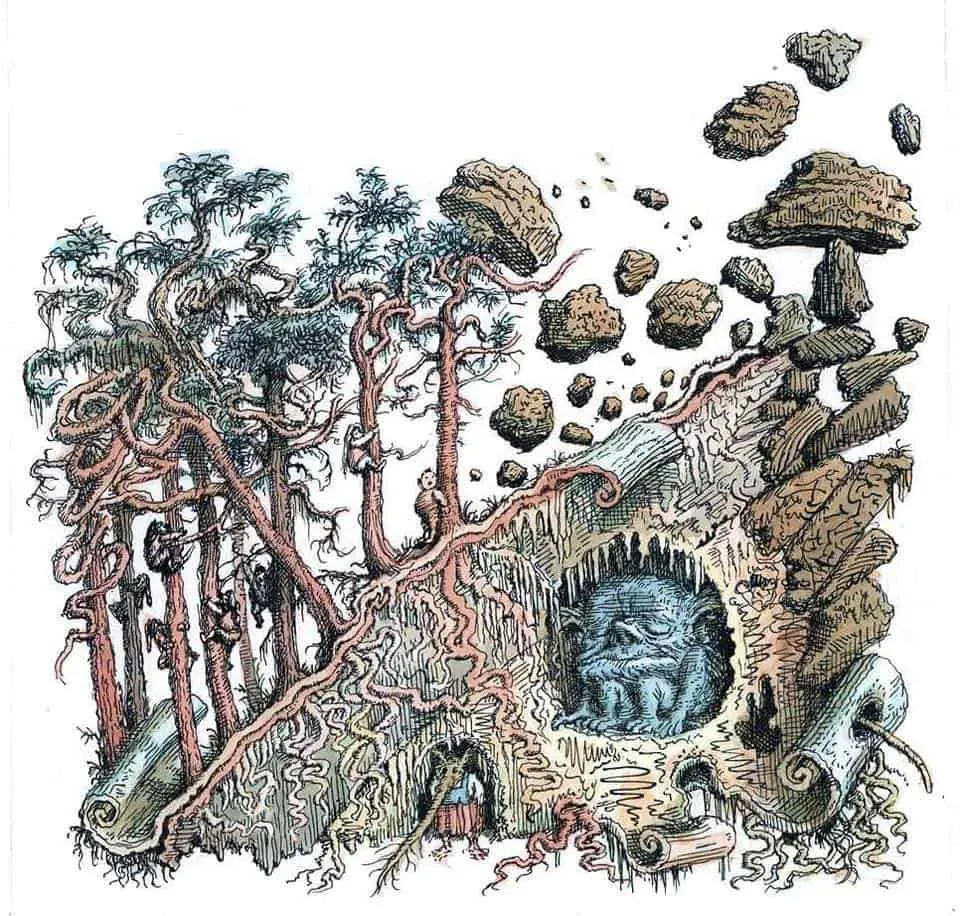 By Peter Kľúčik for unpublished edition of The Hobbit rocks