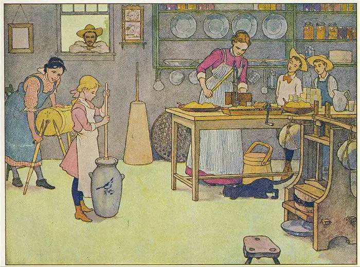 E. Boyd Smith (1860-1943) The Farm Book kitchen