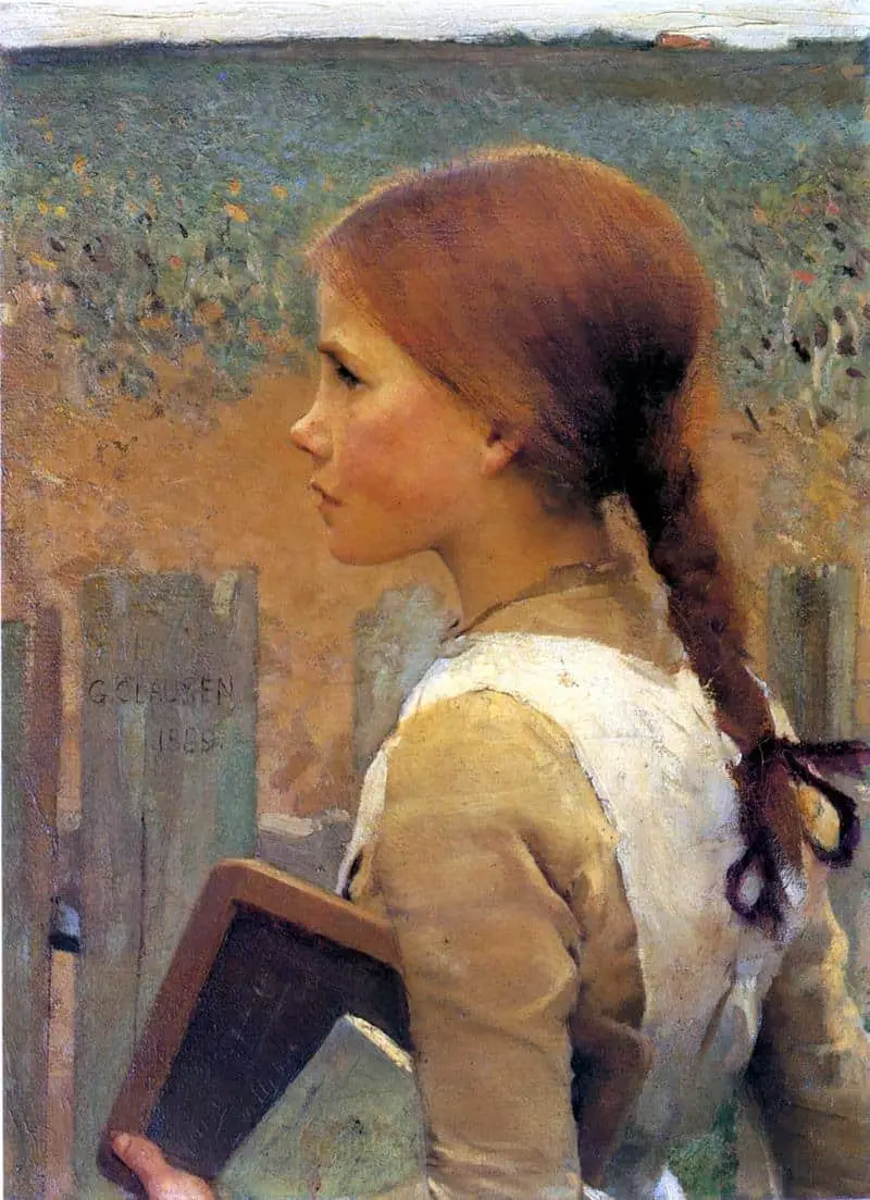 George Clausen - A School Girl 1889