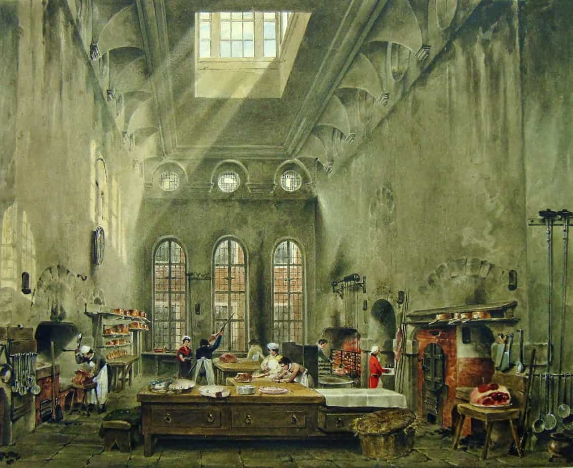 James Stephanoff - St James's Palace, the Kitchen 1819