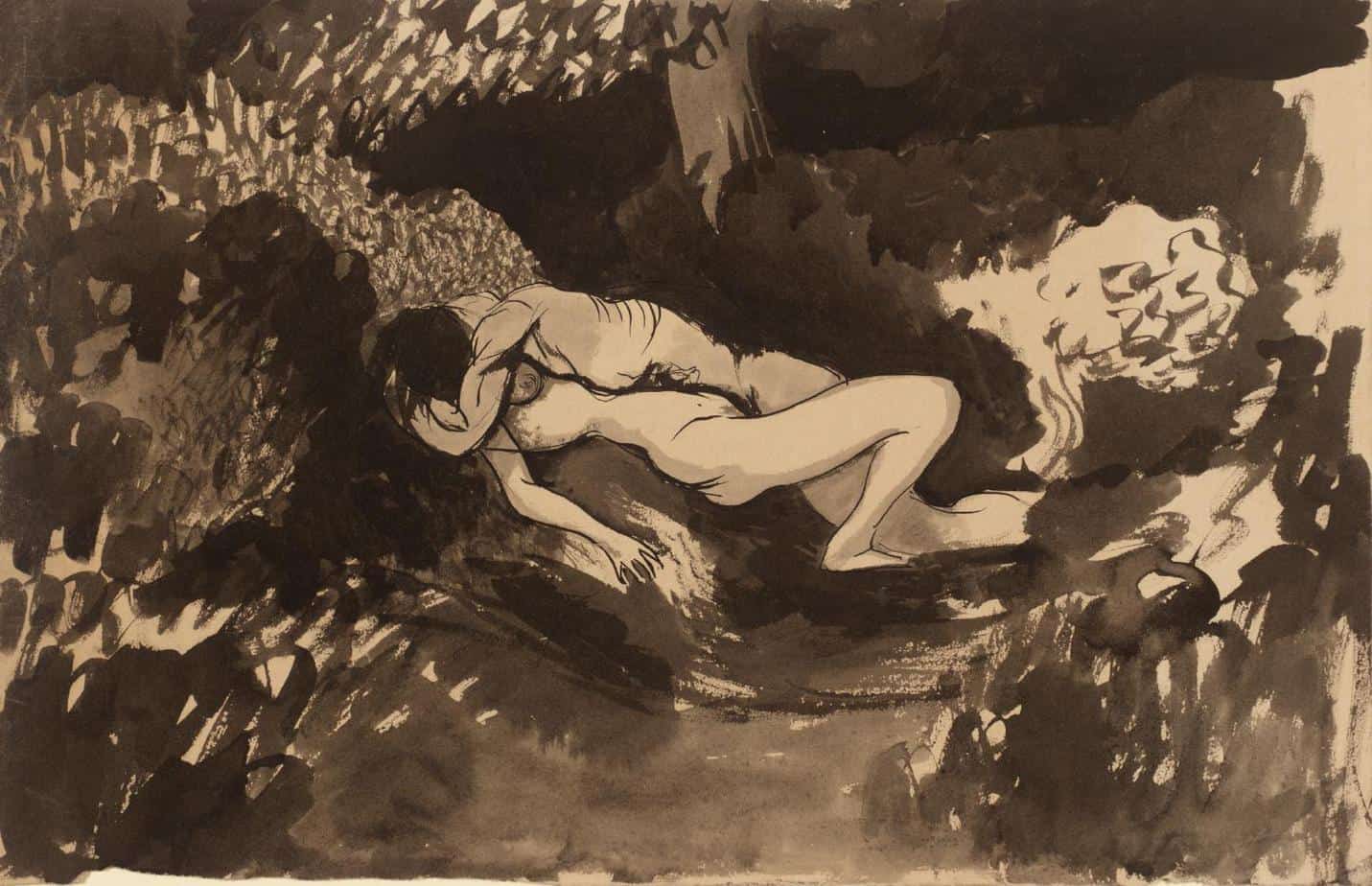 Joan González Couple in the Undergrowth c.1900