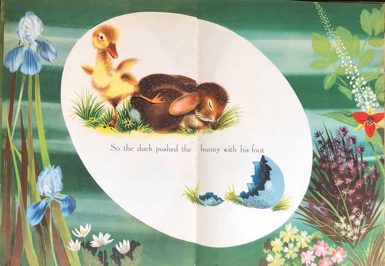 Leonard Weisgard illustration from The Golden Egg Book, with text by Margaret Wise Brown