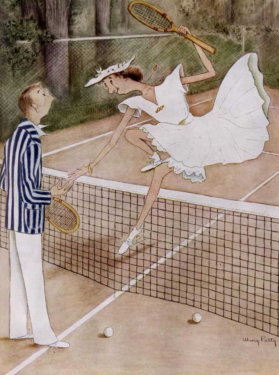 Mary Petty (1899-1976) Tennis