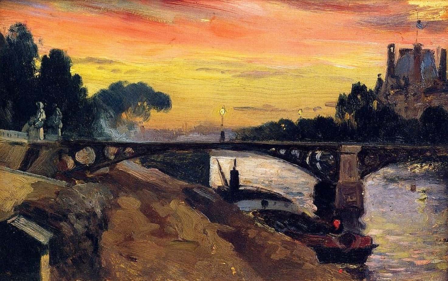 Paris, view of the Seine, Night Mathias Alten, 1899