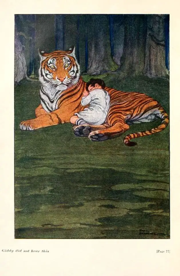 Paul Bransom, The Sandman's Forest, Louis Dodge (Frontispiece), 1918 tiger