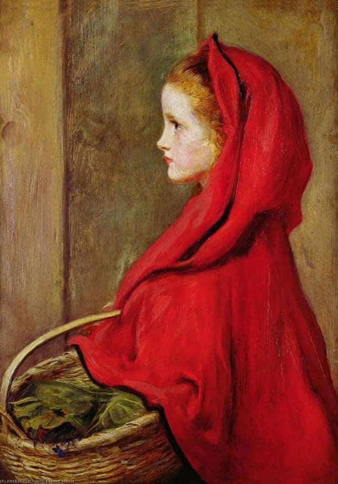 Red Riding Hood, 1864 by John Everett Millais - English