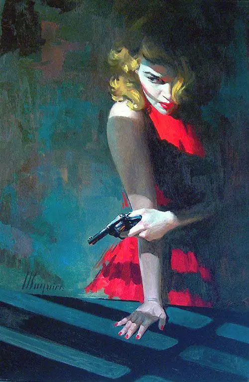 Robert Maguire 1921 - 2005 (illustration date unknown) - Femme Fatale, one of many