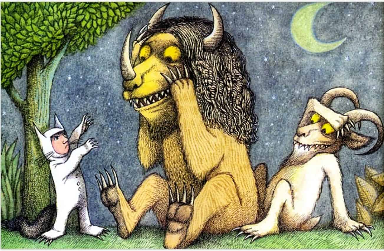 Там чудище. Сендак там где живут чудовища. Морис Сендак (Maurice Sendak. Мориса Сендака "там где живут чудовища". Там, где живут чудовища Морис Сендак книга.