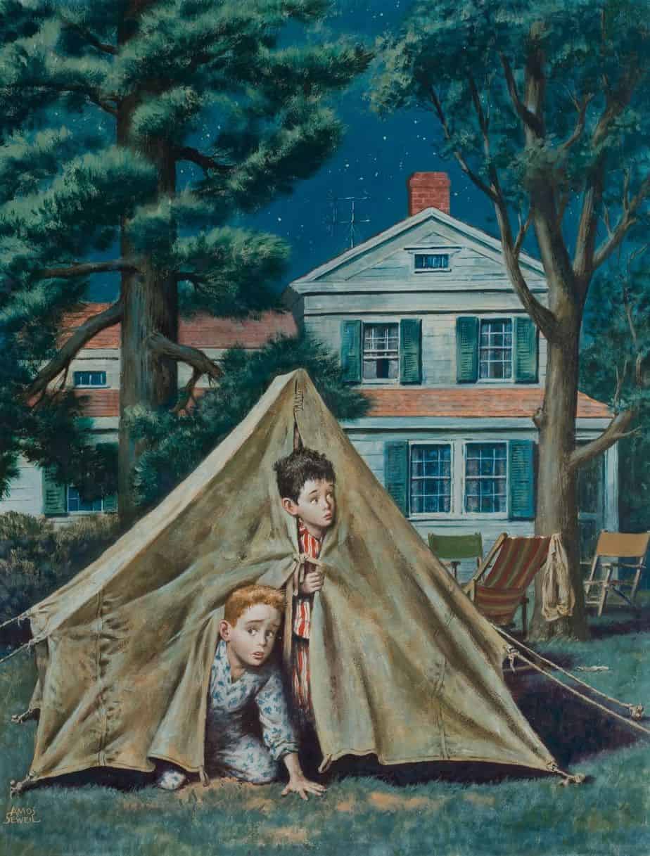 Backyard Campers, Amos Sewell (1901-1983) 1953