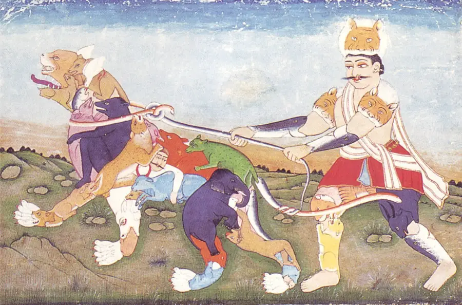 Composite man and tiger, late Mughal, Shah Alam period, late 18th cent