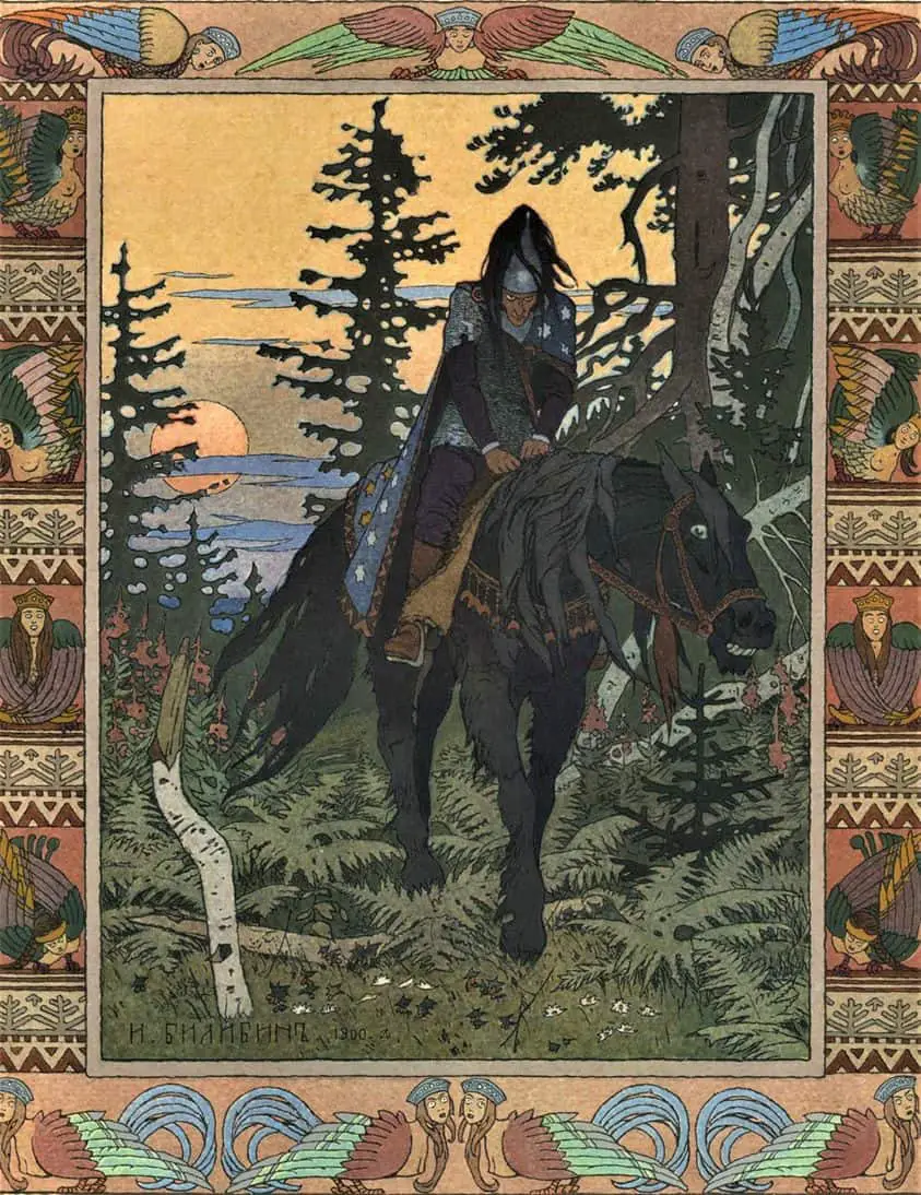 Ivan Bilibin (1876-1942) 1900 Illustration for the Russian folk tale Vasilisa the Beautiful