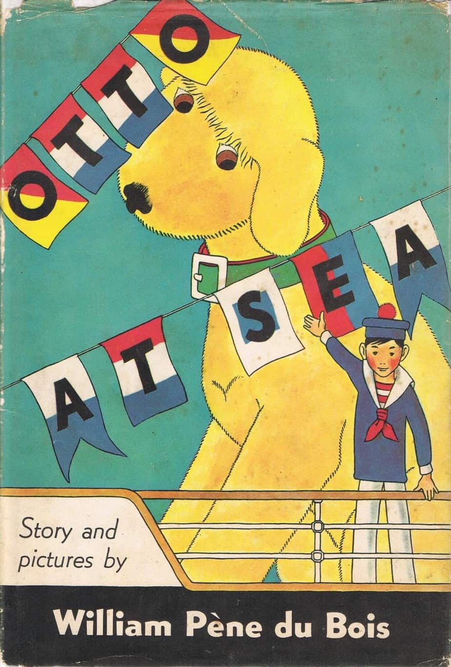 “Giant Otto” written and illustrated by William Pène du Bois starring a big yellow floppy dog