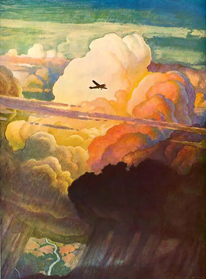 The Airmail. N. C. Wyeth. 1938