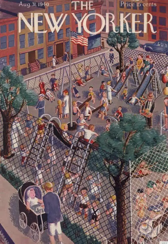 by Ilonka Karasz (1896-1981) 1940 polio playground