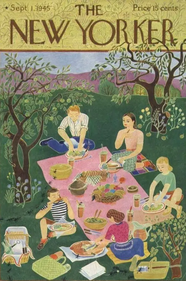 by Ilonka Karasz (1896-1981) 1945 picnic