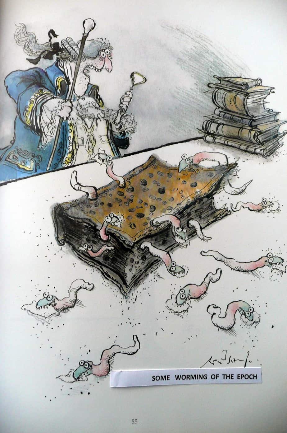 from 'Slightly Foxed - but still desirable - Ronald Searle's wicked world of Book Collecting' Souvenir Press 1989
