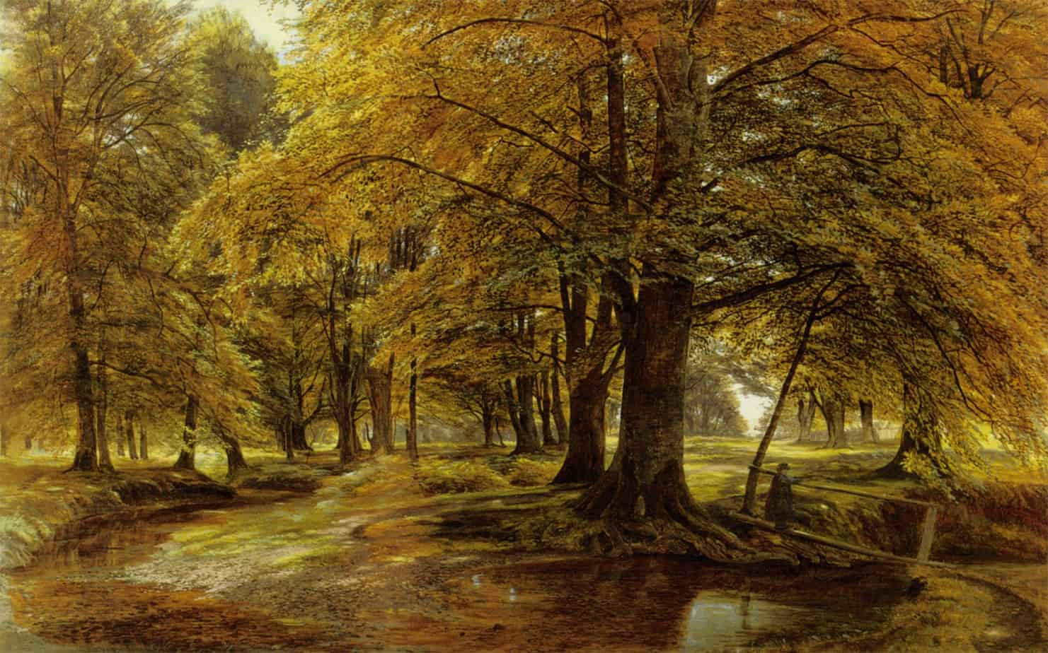 Edmund George Warren - Crossing the Brook 1874