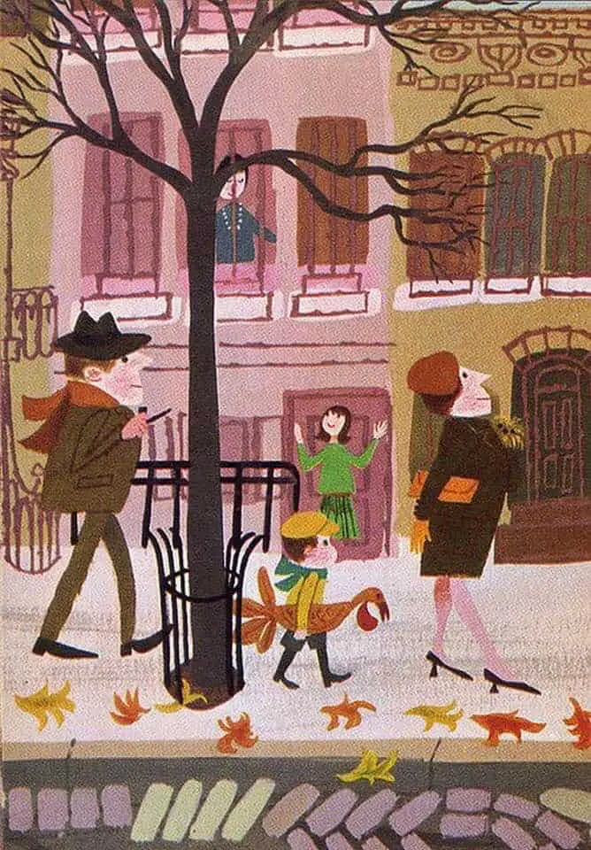 Mr. Jollys sidewalk market, 1963 illustrator, Laura Jean Allen
