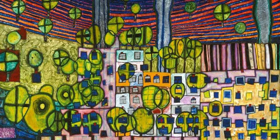 The Different Odd by Hundertwasser, an Austrian artist