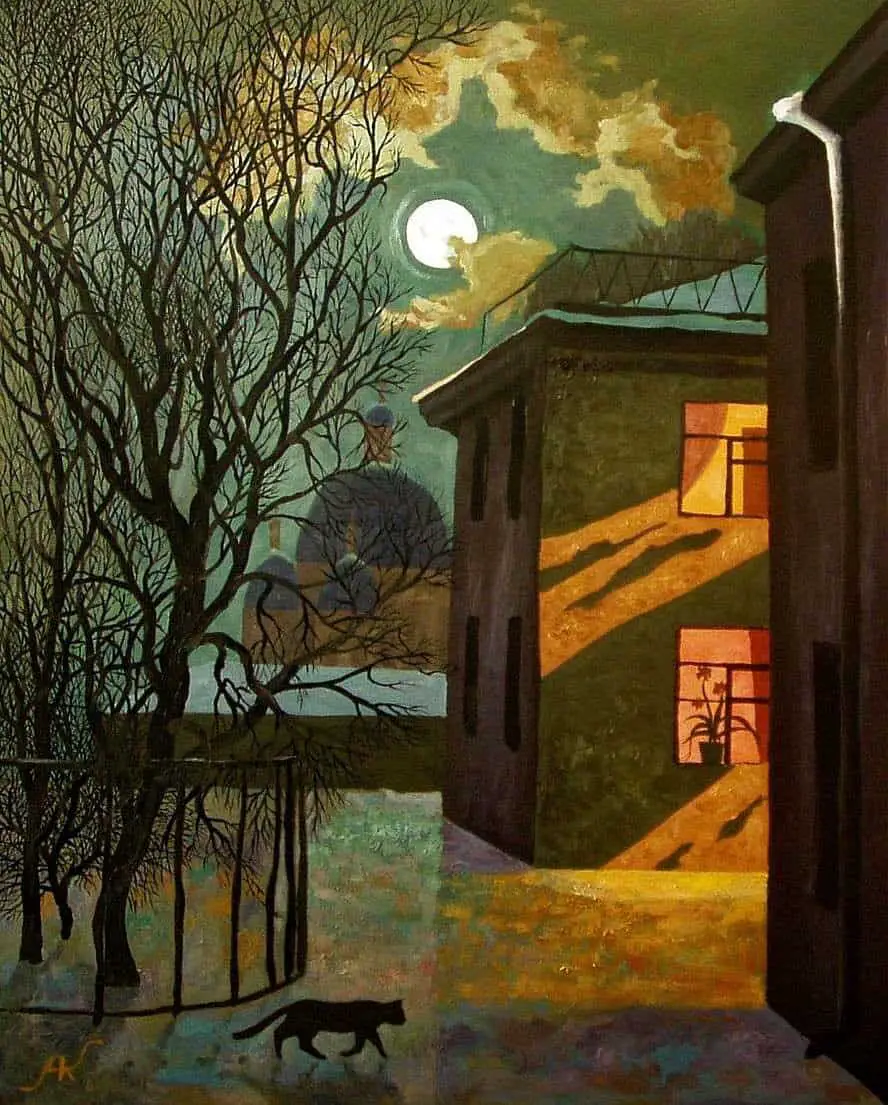 Alexey Kofanov, ‘Cat at Night’