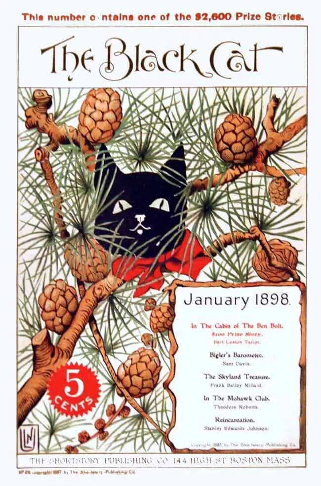 Black Cat magazine cover 1898-01 pine