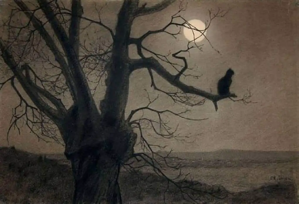 Cat in the moonlight, c. 1900 by Théophile Alexandre Steinlen
