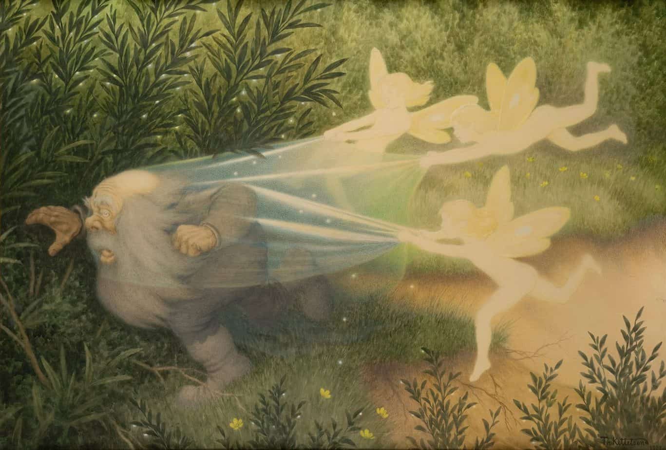 Elves catching the Shadow Goblin 1908 Theodor Kittelsen