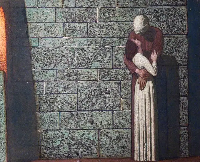 Frederick Cayley Robinson (1862-1927) concrete wall