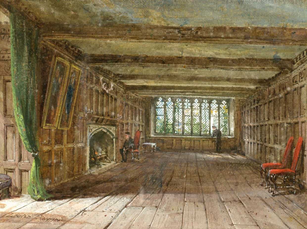 Louise Rayner - Interior at Haddon Hall