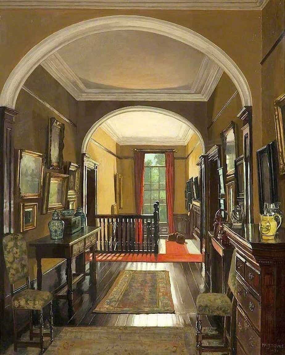 Mary Dawson Elwell (1874-1952) East Yorkshire hallway