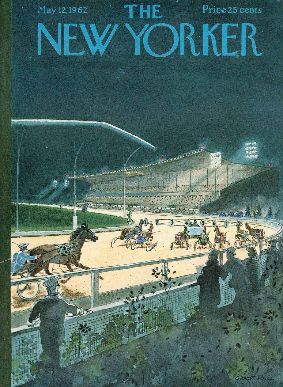 New Yorker cover horse racing by Garrett Price