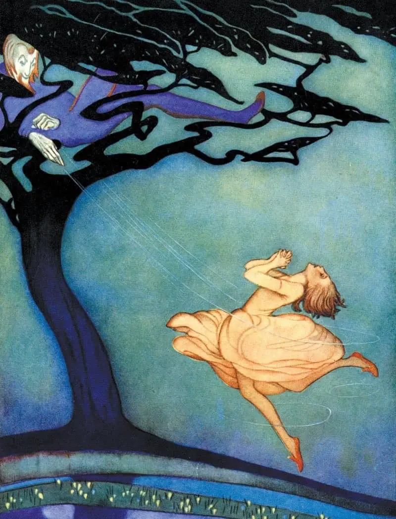 illustration for The Red Shoes by Jennie Harbour (1893-1959), 1922