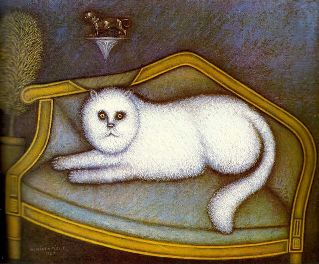 Angora cat (1937) by Morris Hirshfield