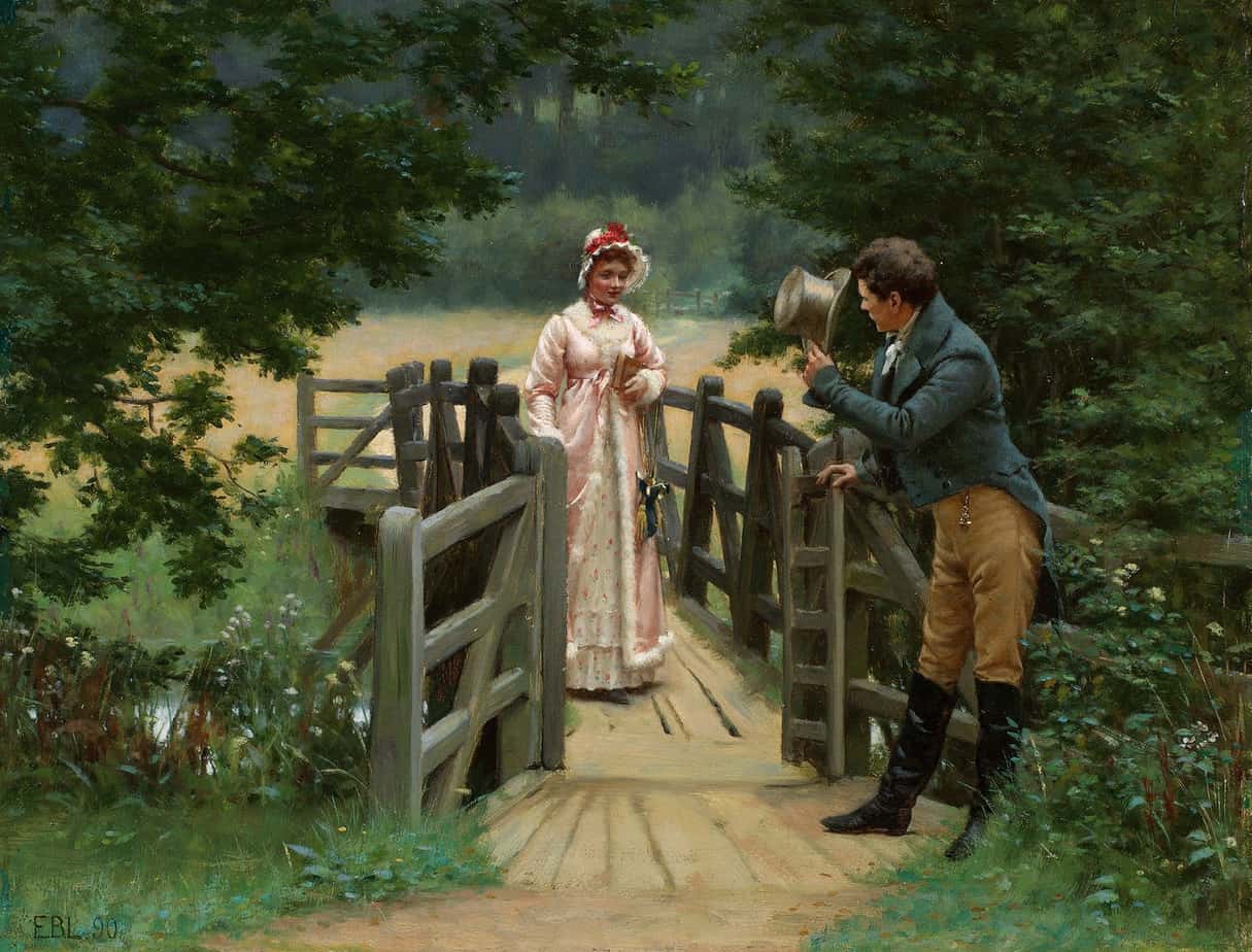 Edmund Blair Leighton - The Gallant Suitor 1890