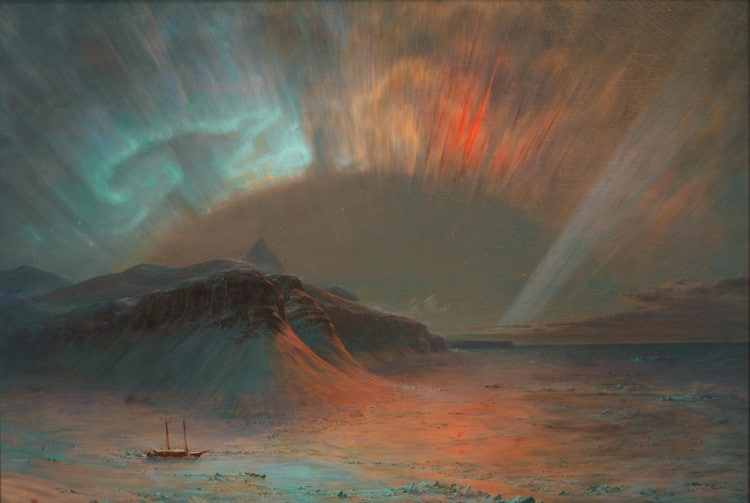 Frederic Edwin Church (American), Aurora Borealis, 1865, 56x83, 1911.4.1, Smithsonian American Art Museum